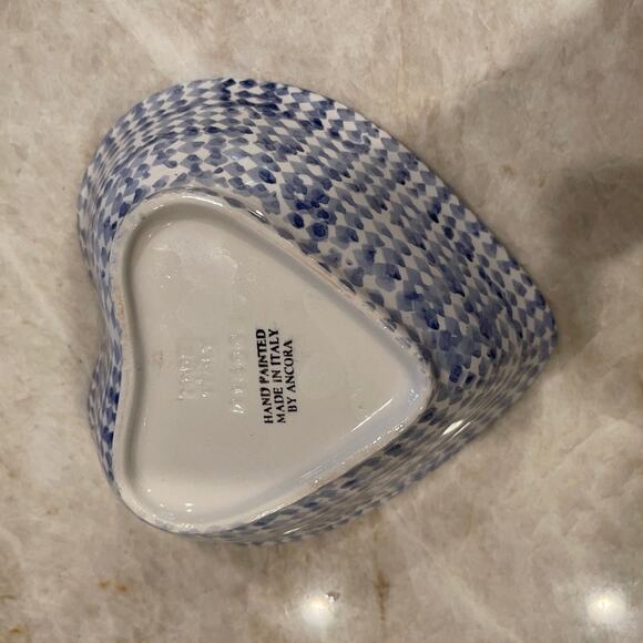 Ancora heart shaped pottery bowl Italy - Picture 6 of 10